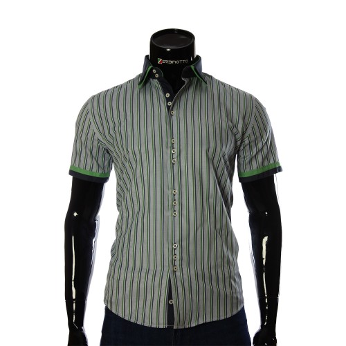Чоловіча смугаста сорочка з коротким рукавом GF 0848-2