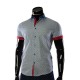 Мужская рубашка в узор с коротким рукавом GF 0607-2