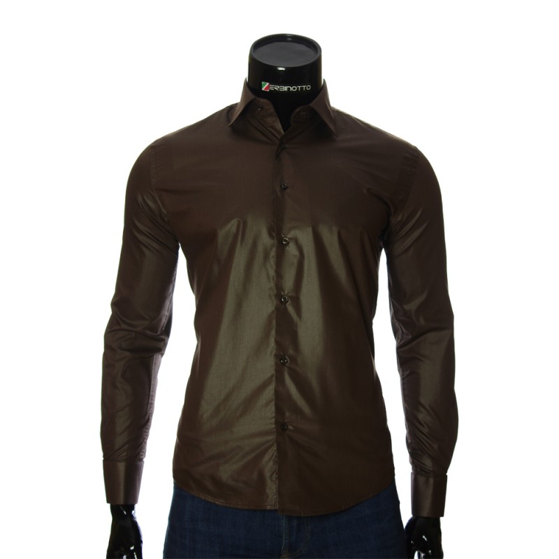 Мужская рубашка под запонки ZB 25011