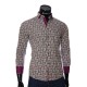 Мужская приталенная рубашка в узор NP 1280-3