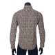 Мужская приталенная рубашка в узор NP 1280-3