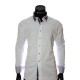 Мужская однотонная приталенная рубашка VV 1771-5