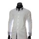 Мужская однотонная приталенная рубашка VV 1771-5