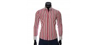 Мужская приталенная рубашка в полоску BEL 1855-1