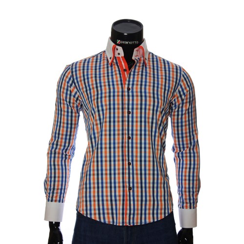 Men`s Slim Fit checkered shirt BEL 1855-7