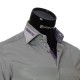 Мужская однотонная приталенная рубашка BEL 1864-31