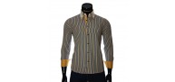 Мужская приталенная рубашка в полоску BEL 1871-16