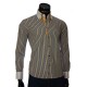 Мужская приталенная рубашка в полоску BEL 1871-16