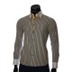 Мужская приталенная рубашка в полоску BEL 1871-16