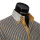 Мужская приталенная рубашка в полоску BEL 1871-16