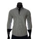 Мужская приталенная рубашка в полоску MM 1877-1