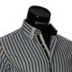 Мужская приталенная рубашка в полоску BEL 1878-9