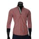 Мужская приталенная рубашка в полоску BEL 1878-11