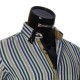 Мужская приталенная рубашка в полоску BEL 1880-4