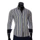 Мужская приталенная рубашка в полоску BEL 1880-5