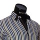 Мужская приталенная рубашка в полоску BEL 1880-5