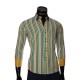 Мужская приталенная рубашка в полоску BEL 1880-6