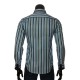 Мужская приталенная рубашка в полоску BEL 1880-9
