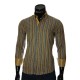 Мужская приталенная рубашка в полоску BEL 1880-20