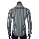 Мужская приталенная рубашка в полоску VEN 1885-5