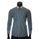 Мужская приталенная рубашка в полоску BEL 1896-10