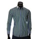 Мужская приталенная рубашка в полоску BEL 1896-10