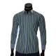 Мужская приталенная рубашка в полоску BEL 1896-10