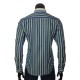 Мужская приталенная рубашка в полоску BEL 1896-10