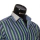 Мужская приталенная рубашка в полоску BEL 1896-10