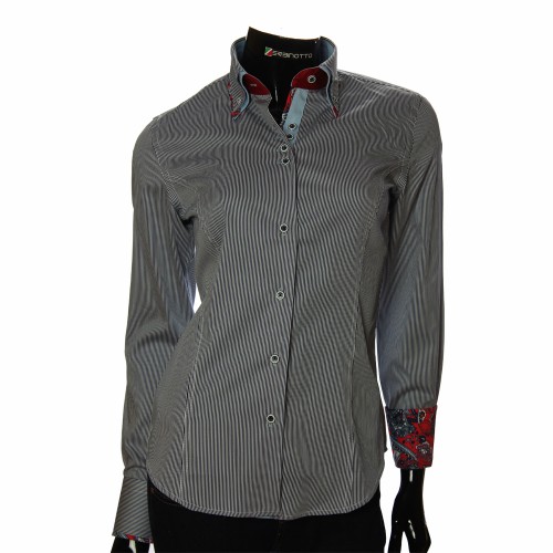 Women`s Slim Fit striped shirt IMK 1029-2