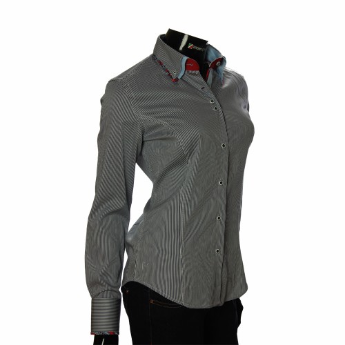 Women`s Slim Fit striped shirt IMK 1029-2