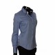 Женская приталенная рубашка в полоску IMK 1029-6