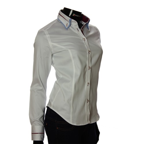 Women`s Slim Fit plain shirt DMN 1023-2