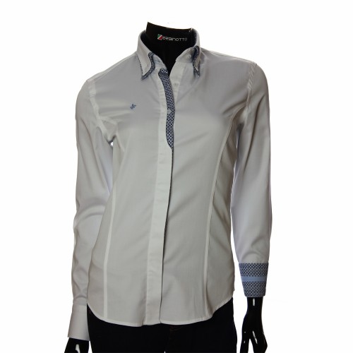 Женская однотонная приталенная рубашка DMN 1021-1