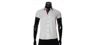 Men`s Slim Fit plain shirt with short sleeve MM 919-1