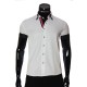 Men`s Slim Fit plain shirt with short sleeve MM 919-1
