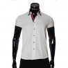 Men`s Slim Fit plain shirt with short sleeve MM 919-1