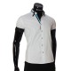 Men`s Slim Fit plain shirt with short sleeve MM 919-5