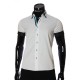 Men`s Slim Fit plain shirt with short sleeve MM 919-5