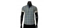 Men`s Slim Fit plaid shirt with short sleeve MM 925-4