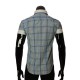 Men`s Slim Fit plaid shirt with short sleeve MM 925-4