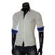 Мужская однотонная приталенная рубашка NP 7051-3