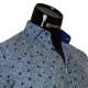Мужская приталенная рубашка в узор LF 7055-6