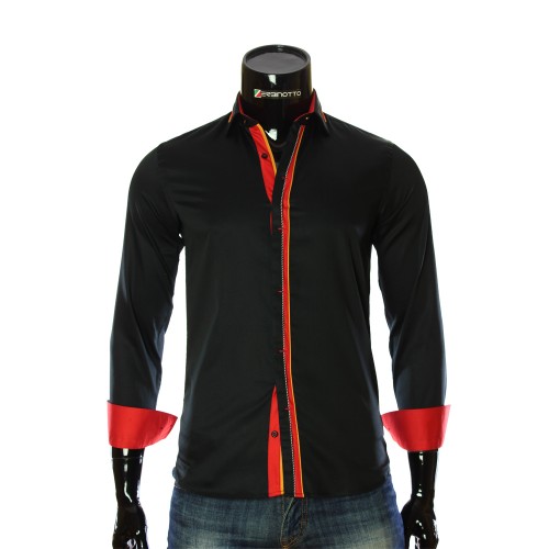 Satin Cotton Plain Shirt LF 7057-2