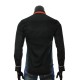 Мужская однотонная приталенная рубашка LF 7057-2