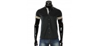 Men`s Slim Fit plain shirt with short sleeve MM 919-3