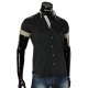 Men`s Slim Fit plain shirt with short sleeve MM 919-3