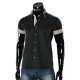 Men`s Slim Fit plain shirt with short sleeve MM 919-3