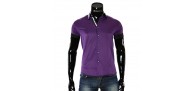 Men`s Slim Fit plain shirt with short sleeve MM 919-4