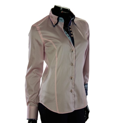 Женская приталенная рубашка в полоску TNL 1033-6